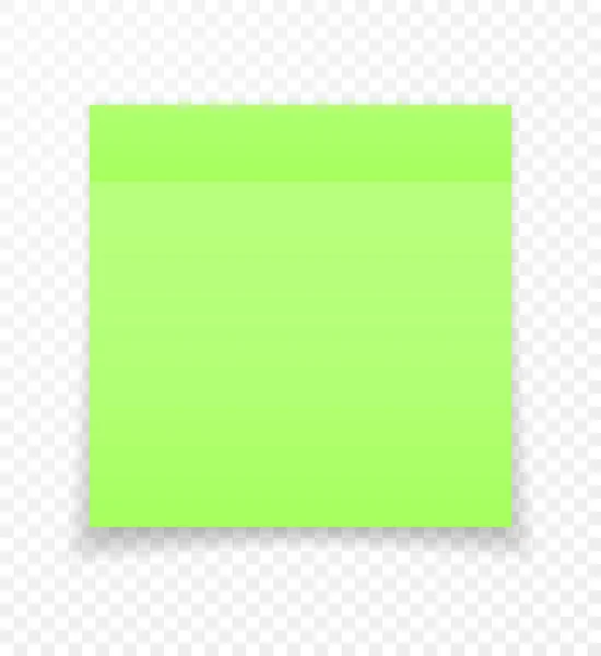 Стиккая Бумажная Нота Эффектом Тени Blank Color Memo Note Stickers — стоковый вектор