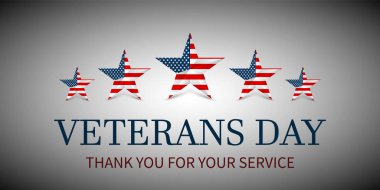 Gaziler günü ABD ulusal bayrak yıldız ile Amerikan bayrağı renkler. Tüm görev yapan onurlandıran. Vektör çizim.