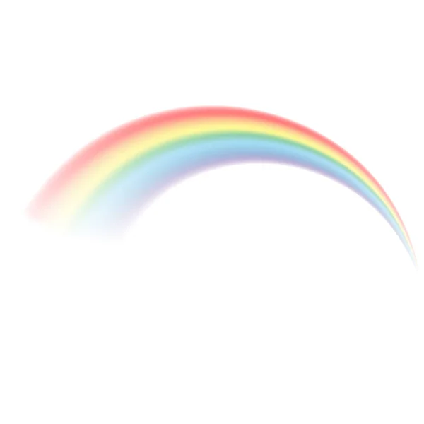 Arc Ciel Transparent Illustration Vectorielle Raibow Réaliste Sur Fond Transparent — Image vectorielle