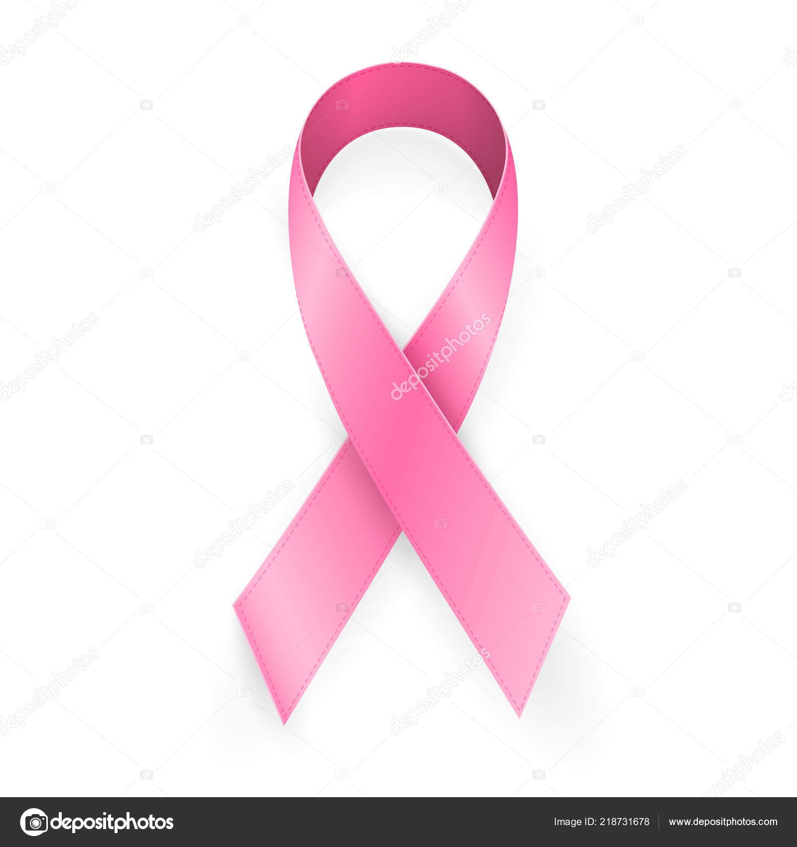 Image vectorielle Octobre Mois Sensibilisation Cancer Sein Ruban Rose  Réaliste Symbole Conception par ©olehsvetiukha@gmail.com - 218731678, image size:1600x1700