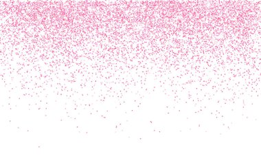 Pink glitter sparkle on a transparent background. Rose Gold Vibrant background with twinkle lights. Vector illustration clipart