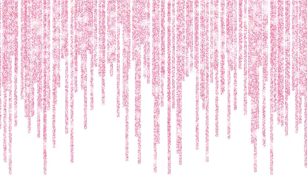 Auf einem transparenten Hintergrund glitzert rosa Glitzern. Roségold lebendigen Hintergrund mit funkelnden Lichtern. Vektorillustration — Stockvektor