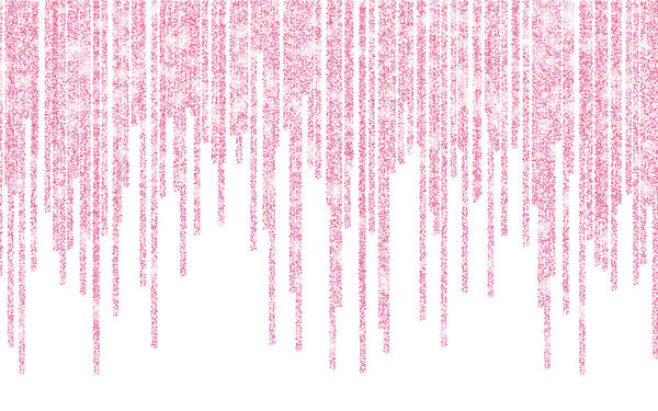 Pink glitter sparkle on a transparent background. Rose Gold Vibrant background with twinkle lights. Vector illustration