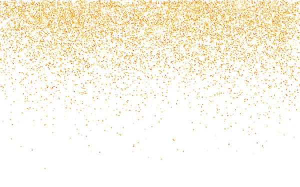 Golden glitter sparkle on a transparent background. Gold Vibrant background with twinkle lights. Vector illustration — Stock Vector