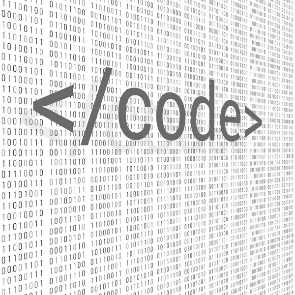 Binary code digital technology background. Computer data by 0 and 1. Algorithm Binary Data Code, Decryption and Encoding. Vector illustration — Stock Vector