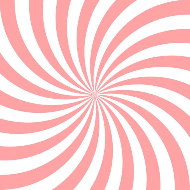 Tatlı pembe şeker soyut spiral arka plan. Vektör çizimi