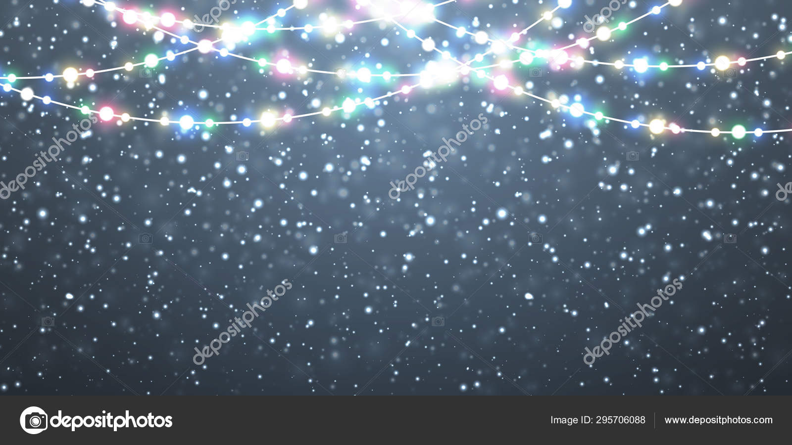 Snow Falling Christmas Lights