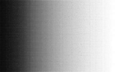 Yarım ton nokta arka plan gradyanı. Pop art tarzında tek renkli soyut geometrik nokta arka plan. Vektör çizimi