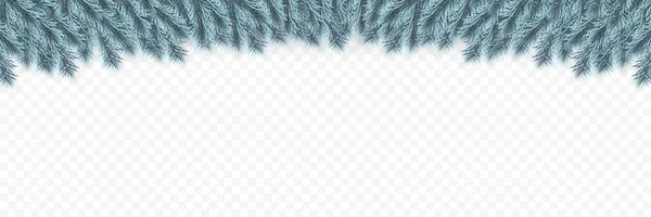 Festliche Weihnachten oder Neujahr Hintergrund. Blaue Tannenzweige. Feiertags-Hintergrund. Vektorillustration — Stockvektor