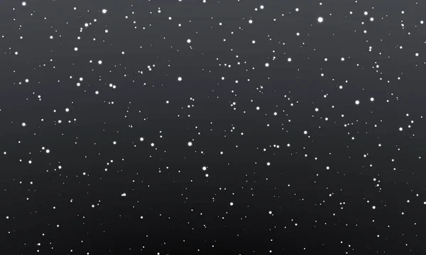 Neve Natale Fiocchi Neve Cadenti Sullo Sfondo Notturno Nevicate Illustrazione — Vettoriale Stock