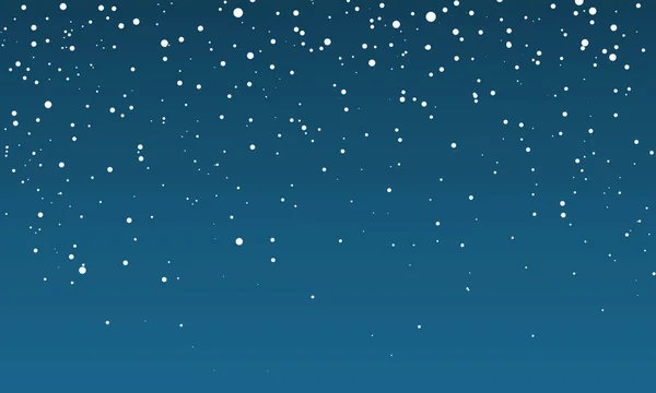 Neige Noël Flocons Neige Tombant Sur Fond Bleu Chute Neige — Image vectorielle