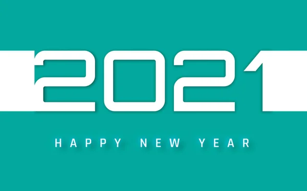 Šťastný Nový Rok 2021 Cover Šablona Vizitky Obchodního Designu Banner — Stockový vektor