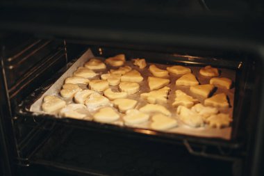 Işıkları ile fırında pişirme Noel kurabiyeleri ürün yelpazesine 