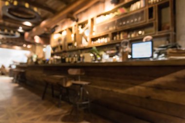 Geceleri Blur Vintage bar ve kafe.