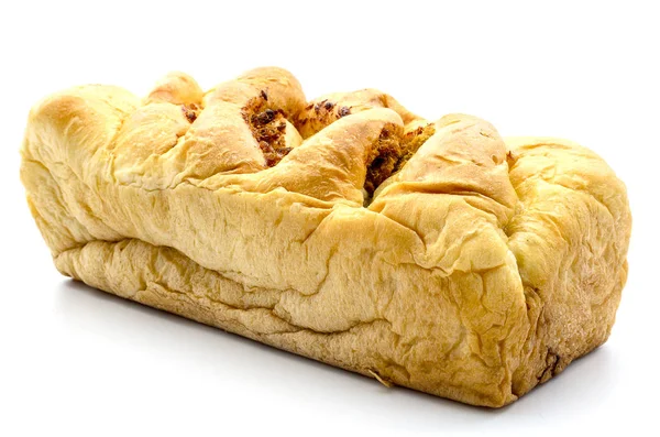 Beyaz Izole Bir Ekmek — Stok fotoğraf