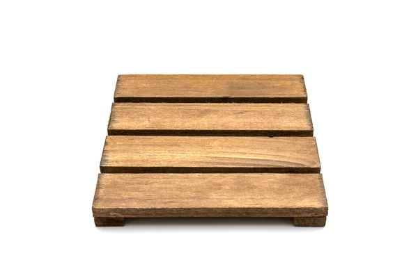 Wood Pallet Isolated White Background — Stock Photo, Image