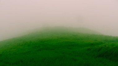 Dağ ve yağmur altında sis Denizi ve suan ya Luang gelen Nan Eyaleti, Kuzey Tayland bulutlu gökyüzü görünümü.