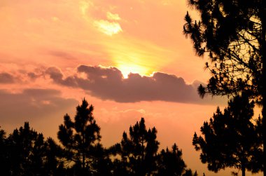 Chiang Mai bölgesinde gökyüzü bulutlu..