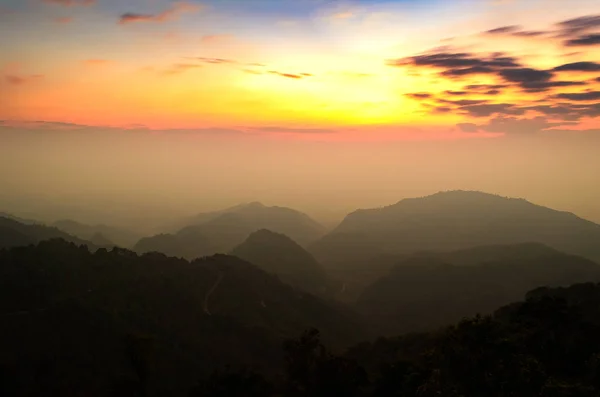 Montagne Ciel Nuageux Paysage Chiang Mai District Thaïlande — Photo