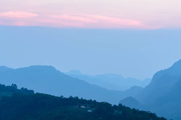 Montagne Ciel Nuageux Paysage Chiang Mai District Thaïlande — Photo