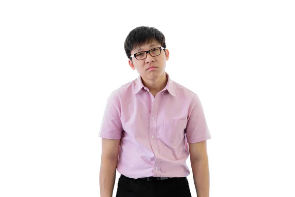 Ázsiai fiatal üzletember áll depressziós érzés — Stock Fotó
