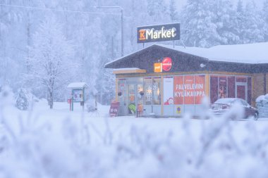 Editör: Tuupovaara City, Finlandiya, 25 Aralık 2018. K İşareti