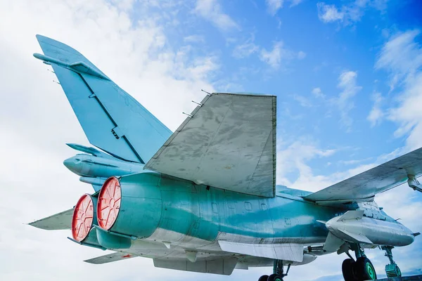 Leitwerk russischer Kampfjets — Stockfoto