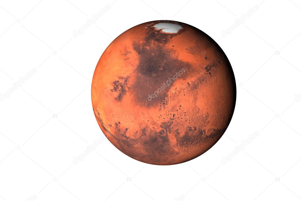 Planet Mars Isolated