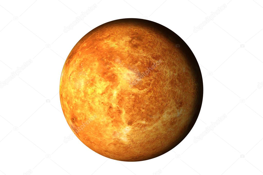 Planet Venus with atmosphere