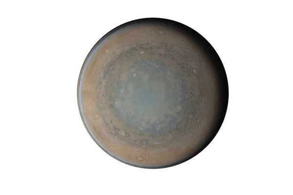 Planeet Jupiter van zonnestelsel Noordpool — Stockfoto