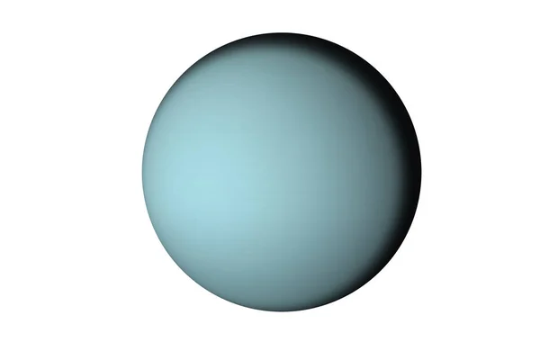 Planeet Uranus van zonnestelsel geïsoleerd. — Stockfoto