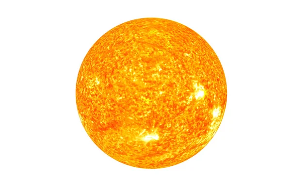 Güneş. Güneş izole sistemi ana yıldız — Stok fotoğraf
