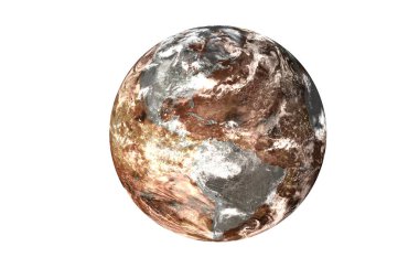Planet Earth Güneş Sistemi'nin izole atmosfer ile yanan. Nasa tarafından döşenmiş bu görüntü unsurları.