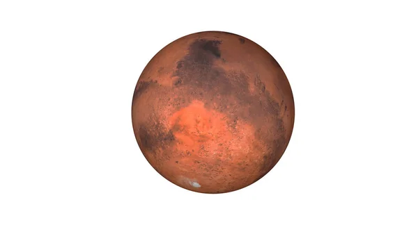 Planeet Mars geïsoleerd — Stockfoto