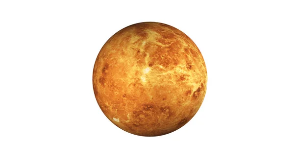 Vénusz bolygó elszigetelt fehér térben. Ez a kép elemei voltak berendezett, NASA. — Stock Fotó