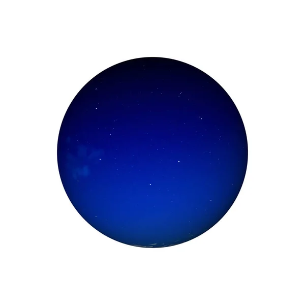 Hluboká modrá planeta isolatet — Stock fotografie