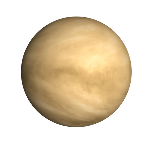 Hoge gedetailleerde Venus planeet van zonnestelsel geïsoleerd — Stockfoto
