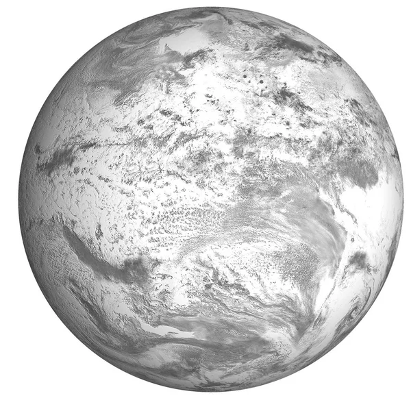 Congelés dans la glace Terre planète avec atmosphère — Photo