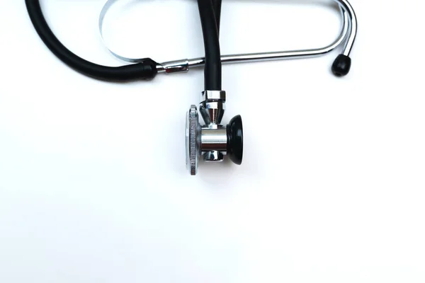 Stethoscope and phonendoscope on the white background — Stock Photo, Image