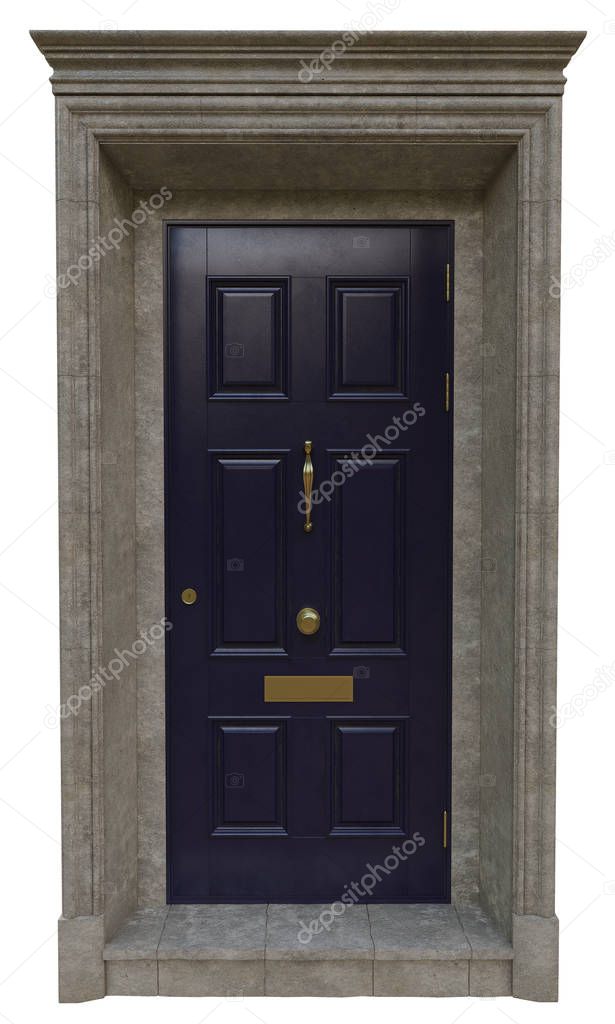 Entrance classic street doors