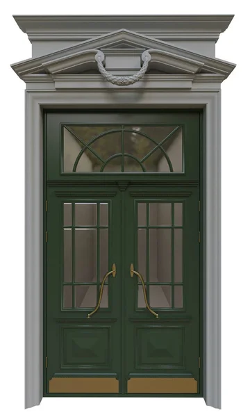 Entrance Classic Street Doors — Stock Photo, Image