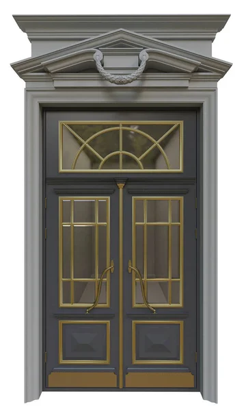 Drzwi Klasyczne Ulicy — Zdjęcie stockowe