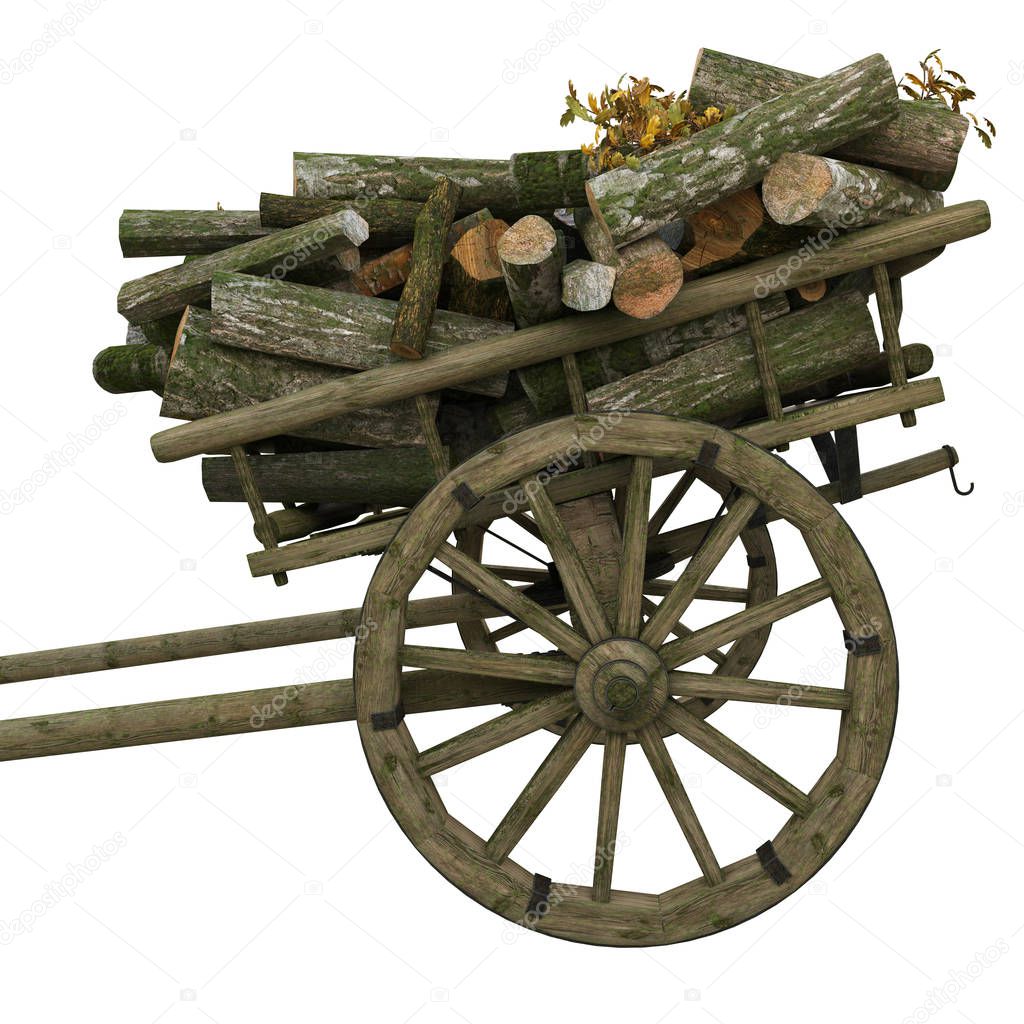 Firewood in the cart