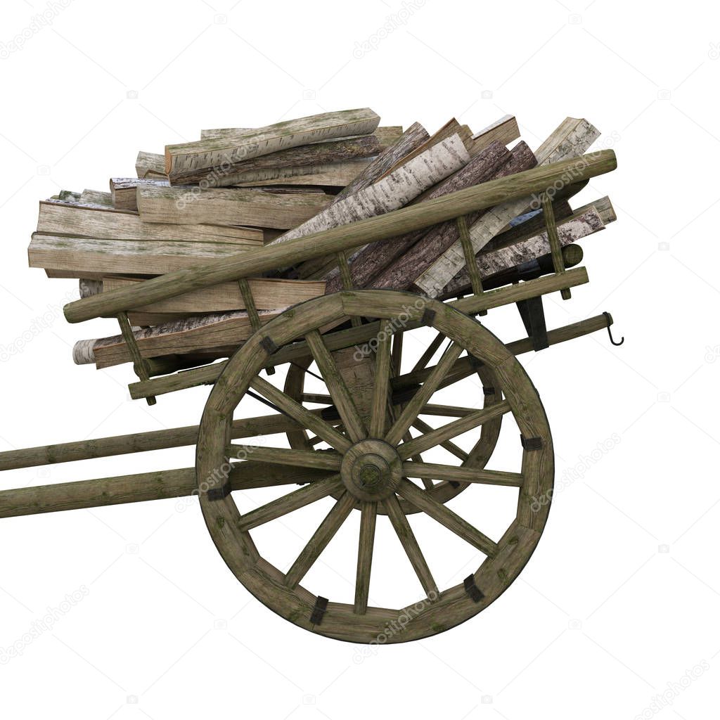 Firewood in the cart