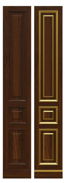 Textuur van houten panelen als achtergrond. — Stockfoto