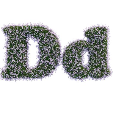 yaprak ve çiçek yapılmış mektupları