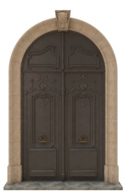 Güzel evler için klasik kapı.