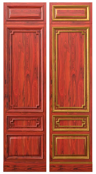 木制经典木嵌板 镶有木皮及金和粉的元素 用于台球室柜的经典内饰 — 图库照片