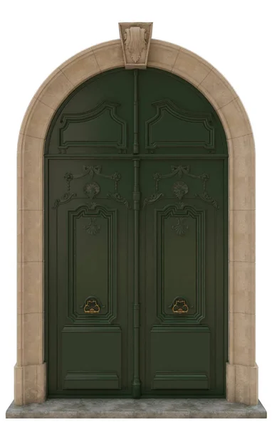 Классическая Дверь Красивых Домов — стоковое фото
