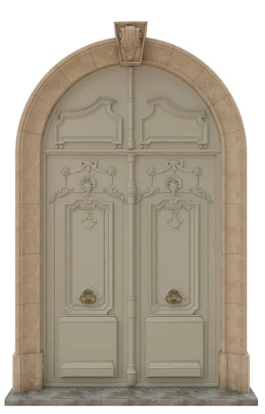 美しい家のための古典的なドア — ストック写真